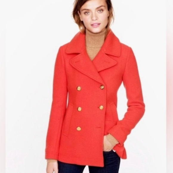 J. Crew Pea Coat Stadium Cloth 10 - Picture 1 of 12